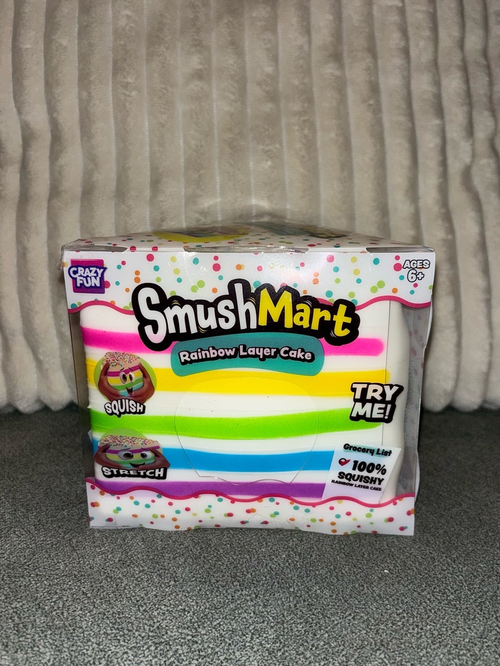New Jumbo RMS SmushMart Rainbow Layer Cake - Picture 3 of 9